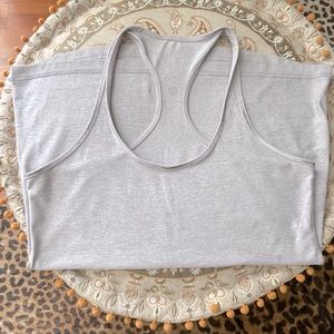Lululemon racer tank, colour is lilac, not grey. Tag removed, 34” bust